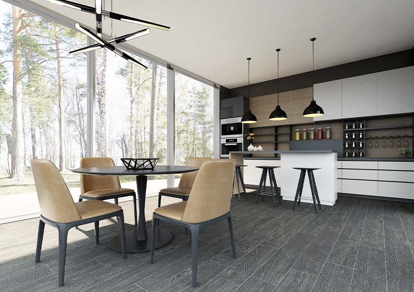 WOOD GRAIN - HEAVY GREY