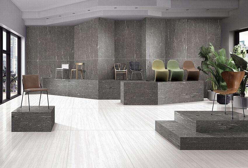 Natural Stone Effect Porcelain Floor Tiles