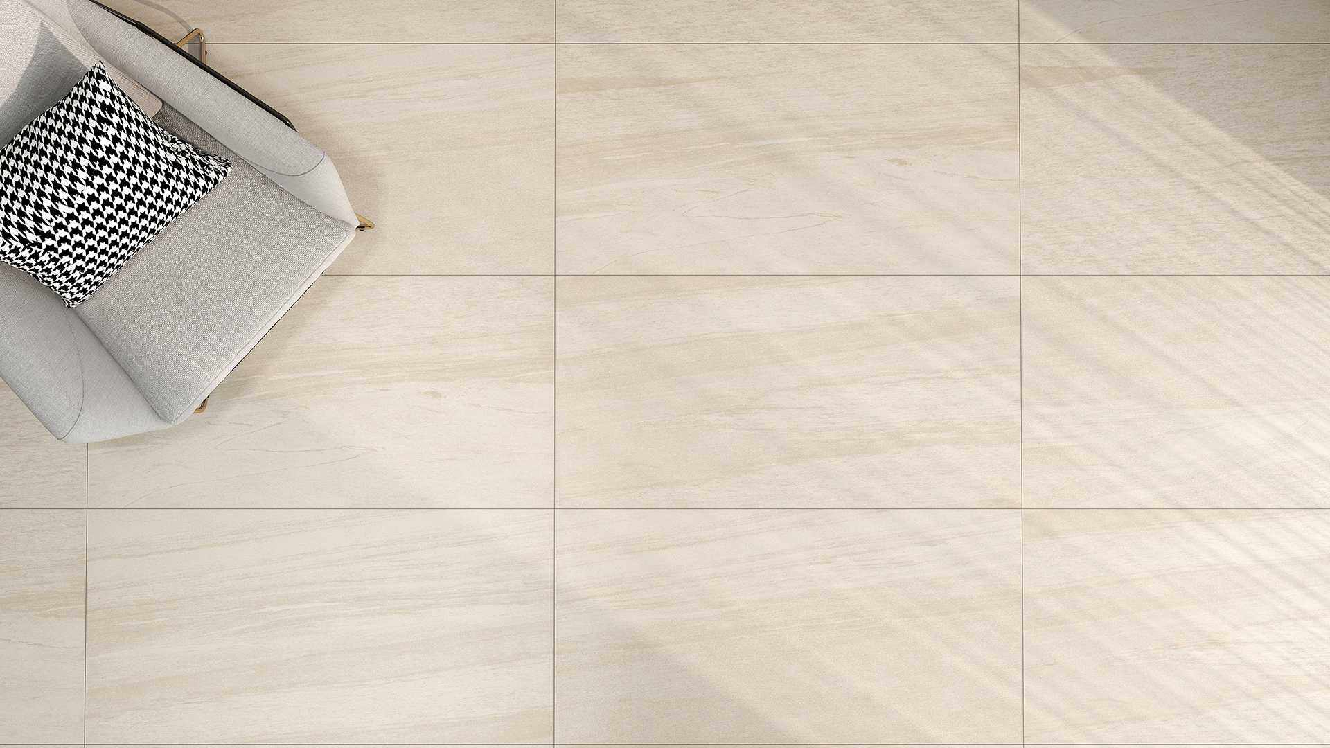 Light Grey Marble Effect Floor Tiles